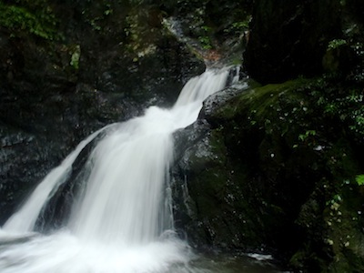 ネジレ滝その１…水圧に巻けそうになりながらクリア