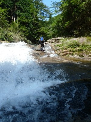 不動谷のナメ。