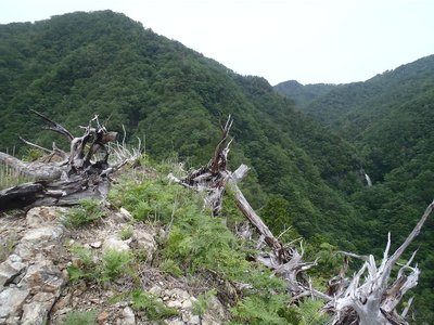 ナイフリッジから見る不動滝