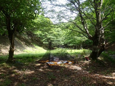 ヌタハラ谷左俣テン場