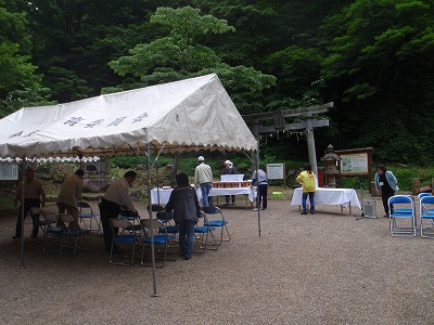 安全祈願祭の準備