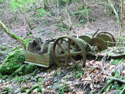 奥ノ出合の動力の残骸