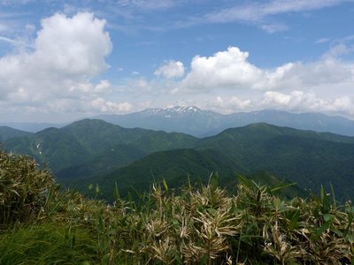 北峰からの白山展望