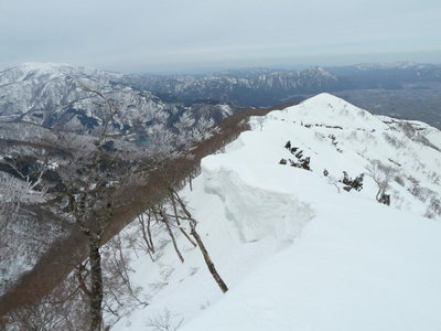 P1209から持篭谷山と銀杏峰