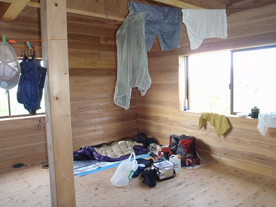 貸切の小桜平小屋