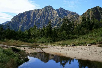 遠見尾根から見る鹿島槍