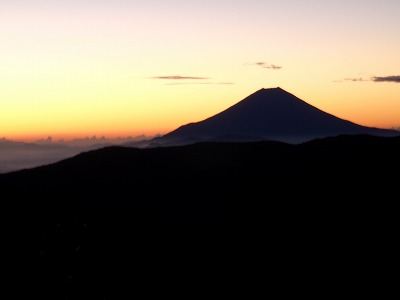 朝焼け富士