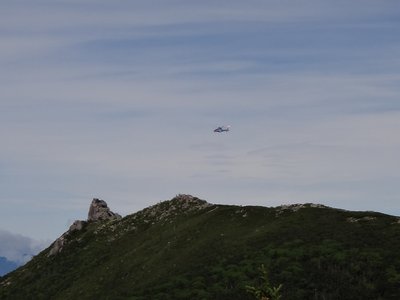 五丈石とヘリ救助