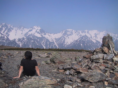 三角点のあたりから　このあとガスガス