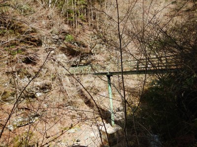 下山時に使った林道に繋がる橋