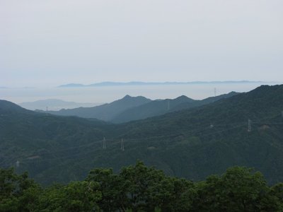 盤石の丘から琵琶湖を望む